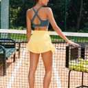 RUNNING GIRL High Impact Sports Bras for Women, High Support Running Strappy Women's Sports Bra with Sewn in Pads (Green, XXL)