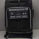 Traveler's Choice Lares Softside Expandable Luggage with Spinner Wheels, Black, Carry-On 22-Inch