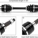 Front Left Right CV Axles set For 2000 2001 2002 2003 2004 2005 Honda Rancher 350 42250-HN5-671 42350-HN5-671 2pcs