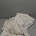 NEWCOSPLAY Super Soft Throw Blanket Ivory Premium Silky Flannel Fleece 3D Ribbed Jacquard Lightweight Bed Blanket All Season Use (Ivory Ribbed, Throw(50"x60")