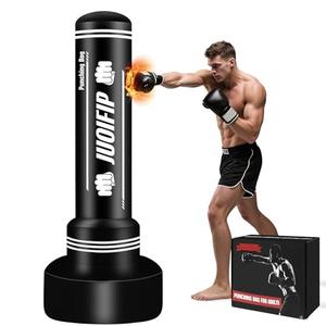Freestanding Punching Bag with Stand, Men Standing Kickboxing Bag, Heavy Boxing for Adult Teens, Suitable for MMA Dummy Karate Home Gym Training Equipment （Excludes Gloves and Pumps）