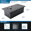 Barska 0.22 Cu. Ft. Hidden Floor Safe with Key Lock Solid Steel Construction, Concealed Design, Dual Locking Bolts Secure Storage for Home, Business, Jewelry, Cash & Valuables