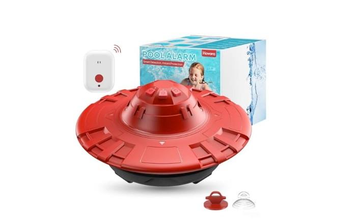 Pool Alarm, Floating Pool Safety Rad + Black