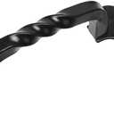 TP-96BLK 4-1/2" Rustic Black Cabinet Hardware Twist Handle Pull- 96mm Hole Centers - 10 Pack