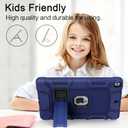 Azzsy Case for iPad 9th Generation/iPad 8th Generation/iPad 7th Generation (10.2 Inch, 2021/2020/2019 Model), Heavy Duty Shockproof Rugged Protective Case for iPad 10.2 inch (Navy Blue)