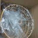 Hanging Lamps Rattan Pendant Light Hanging Lights 16.4ft Plug in Cord Pendant Light Fixture Plug Into Wall Outlet Pendant Lighting with On Off Switch for Bedroom Living (Cylindrical Shade)