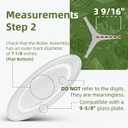 9.6" Microwave Turntable Plate Compatible with GE WB49X10134, 9 5/8 inch Replacement Microwave Glass Plate for LG 3390W1A035A 3390W1A035C and WPW10315165 Whirlpool Microwave Glass Tray