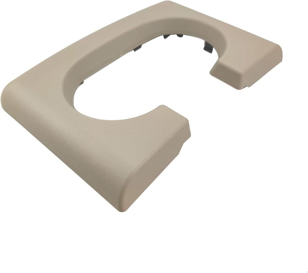 Center Console Cover Cup Holder Armrest Replacement Pad Compatible with Ford F150 2004-2014 Brown(Hard Plastic NOT Padded)