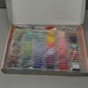 660Pcs Friendship Bracelet String Kit with Storage Box, Embroidery Floss Kit Include 110 Colors Embroidery Thread, 500 Beads, 50 Cross Stitch Tools for Hand Embroidery Knitting Sewing Floss Bobbins