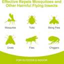Mosquito Repellent Outdoor Patio - Mosquito Repellent Outdoor Powerful Indoor & Outdoor Protection - Mosquito Deterrent for Yard Camping 12 Pack, Green 0709