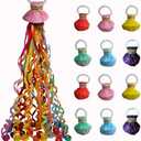 12 Pack Streamer Poppers, 6 Color Mix No Mess Confetti Poppers，Party Poppers No Mess Streamers Easy to Clean Handheld Streamer Cannon，Ideal for Celebrations and Events