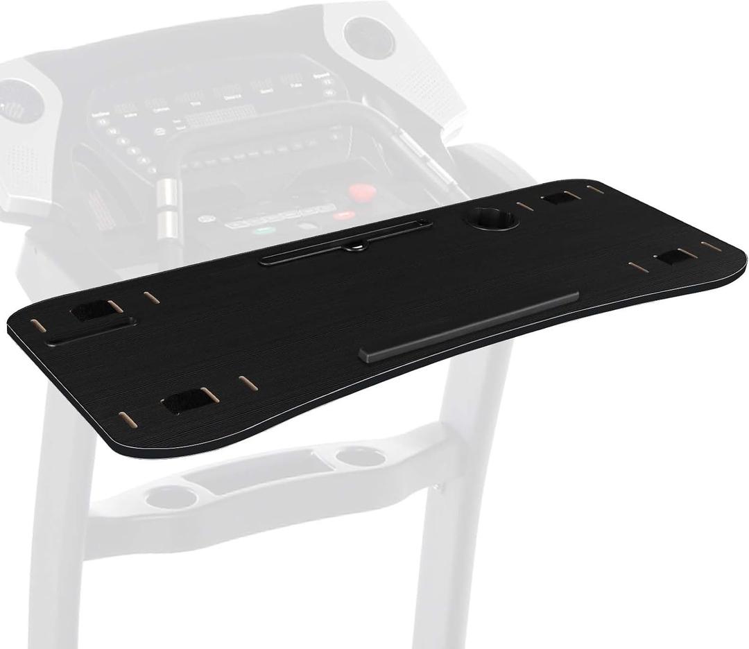 LUCKUP Treadmill Desk Attachment-39 Wide Universal Walking Laptop Desk Holder with Cup Tablet Phone Holder & Laptop Stand, Ergonomic Platform Workstation for Treadmill, Black