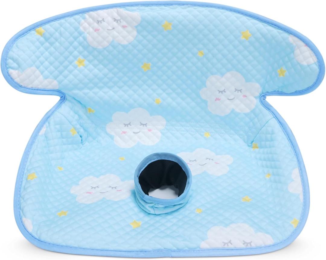 COOLBEBE Car Seat Protector for Potty Training, Dry Waterproof Car Seat Liner Toilet Training for Baby Infant Toddler, Piddle Pads Cover Car Seat Pad for Strollers & Carseat (Blue) (1 Pack)