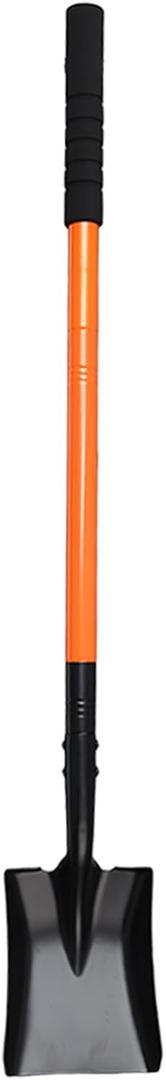 Small Square Shovel 43.3Inches Small Shovel with Metal Handle Garden Tool for Camping Farming Gardening Digging, Orange