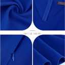 Bridesmay Women's Cocktail Dresses A-Line Midi Wedding Guest Dress for Tea Party-Holiday Party (Blue, L)