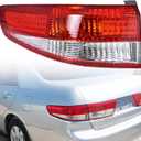 munirater Red Left Driver Outer Tail Light Brake Lamp Replacement for Accord Sedan 2003-2004