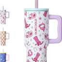 DLOCCOLD Kids 24 oz Tumbler with Handle and Silicone Straw Lid, Leakproof Insulated Tumbler with Spill Resistant Lid, Reusable Stainless Steel Tumbler Mug for Kid Boy Girl, Cupholder Friendly BPA Free