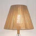 Bell Boho Lamp Shade 7" Top X 13" Bottom X 10" High, Medium Hand Woven Lampshade for Table Lamps and Small Floor Lamps Replacement,brown,Spider Fitter