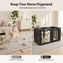 Soulbond Clear Acrylic Dog Playpen Indoor, 24 Inch, Black, 6 Panels