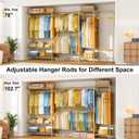 ULIFHOME Heavy-Duty Clothing Rack Closet Storage System for Hanging Clothes