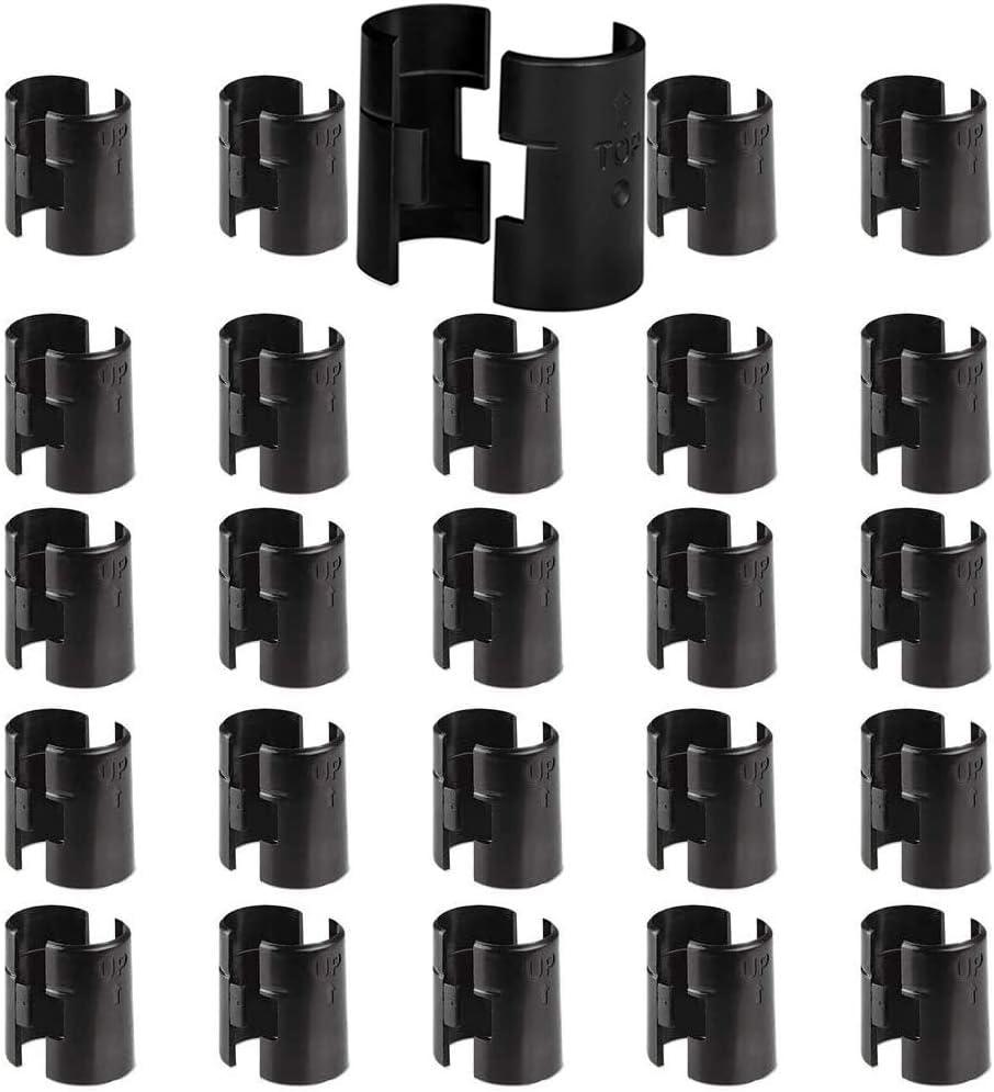 Wire Shelf Clips, Wire Shelving Shelf Lock Clips 25 Pairs 50 Pieces for 3/4" Post,Shelving Sleeves, Fits with Thunder Group, Alera, Honey Can Do, Eagle, Regency, Metro