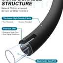 Garden Hose, Lightweight, Ultra Flexible, Durable, Kink-Free Water Hose with Valve - Made of TPU, Drinking Water Safe Material, Non-Shrinking, Easy to Store, All-Weather, Black (50 FT)