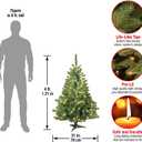 National Tree Company 4 ft Pre-Lit Kincaid Spruce Mini Artificial Christmas Tree, 100 Clear Lights, 269 Tips, Includes Stand, Green