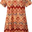 LARACE Short Sleeve Shirts for Womens Plus Size Tops Casual Summer Clothes Asymmetrical Tunic Blouses (Orange, XL)