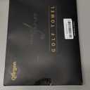 3 Pack Golf Towel(16" X 16"), Top-Tier Microfiber Super Absorbent Golf Towels for Golf Bags, Premium Waffle-Pattern Embroidered with Carabiner Clip, Golf Accessories (3 Classic Colours)