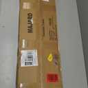 MAJARO Small Modern Console Table for Entryway, Tempered Glass with Metal Frame Sofa Table for Living Room, Hallway, Office (Single-Layer, Gold)