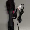 Hair Dryer Brush Blow Dryer in One, Upgraded 4 in 1 Hair Dryer and Styler Volumizer with Negative Ion Anti-frizz Ceramic Titanium Barrel Hot Air Hair Straightener Brush (Black/Pink)