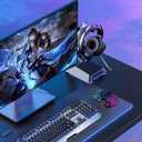 Wireless Gaming Mouse, Rechargeable Wireless Computer Mouse with Type-C Fast Charging, Ergonomic Mouse with 3 Adjustable DPI, 6 Silent Buttons, LED Light, Long Battery Life for Laptop, PC, Mac