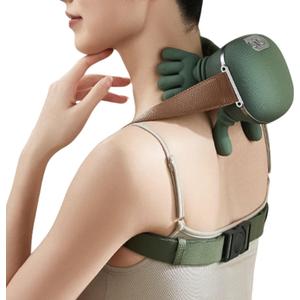 Neck Massager for Pain Relief Deep Tissue with Fingers, Bionic Portable Cordless Electric Shiatsu Shoulder Massage with Heat and Compression