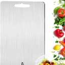 Titanium Cutting Board for Kitchen Titanium Cutting Board Easy to Clean Double Sided Food-Grade Durable Chopping Board for Home Kitchen Cooking Outdoor Camping (12"L x 9"W) (Medium)