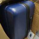 Coolife Luggage Set, 3 Piece Lightweight Durable Hardshell, Navy Blue | Upgraded Polycarbonate Shell Suitcase,360° Double Spinner Wheels,Expandable (20"Only),TSA Lock,Aluminum Handle,Nested Design