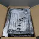 Kitsure Over Toilet Storage Rack - Metal Over Toilet Bathroom Organizer Shelf, Over The Toilet Storage Cabinet with Paper Holder and Hooks, Bathroom Cabinet for Laundry, Black, 3 Tiers (63.2" H)