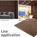 Art3d 2-Pack Acoustic Wood Slat Wall Panels for Interior Decor, 3D Fluted Sound Absorbing Wood Paneling for Accent Wall Ceiling Kitchen Living Room Bedroom Office, 47.2 x 23.6 inch Dark Walnut