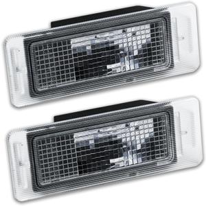 2 Pack 13502178 License Plate Light Housing Excluding Light Bulbs Compatible with 2013-2022 Chevy Trax/Traverse, 2017-2019 GMC Acadia, Cadillac CTS/ELR/XTS/SRX | Replaces GM2870100, 13502179, 22854057