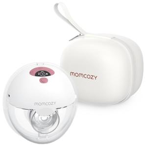 Momcozy M5 Hands-Free Wearable Breast Pump, Double-Sealed Flange for Baby-Like Comfort, 3 Modes & 9 Suction Levels, Portable Electric Pump  24mm, 1 Pack Cozy Red