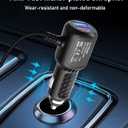Dash Cam Charger USB C,Type C USB Power Cord,USB C Car Charger,Dual Port USB Dashcam Power Adapter,Fast Charging Cord Suitable for REDTIGER F7NVantrue N4WOLFBOX etc Dashcam (6.5FT)