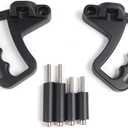 JeCar Front Grab Handles Aluminum Alloy Grab Bars for 2007-2018 Jeep Wrangler JK JKU Sports Sahara Rubicon X, Black