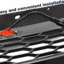 BASIKER Auto Front Grille Lights for 2004-2019 Ford F150 F250 F350 External LED Decoration | 3 Pack Amber Lens