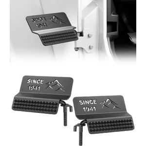 HOCHO Foot Pegs Door Off fit for Jeep Wrangler Gladiator Accessories, 120° Door Hinge Exterior Foot Pegs Fits for 2007-2025 Jeep Wrangler JK JL Accessories& Gladiator JT Accessories