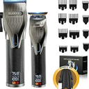 Hair Clipper for Men, Professional Electric Hair Cutting & Trimmers Set with 7500RPM Powerful Motor & LCD Display, Mens Cordless Hair Grooming Kit Barbers Haircut, Gift for Birthday Christmas