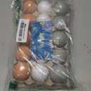 POPLAY 15PCS Wooden Fake Eggs, 3 Colors Wooden Chicken Faux Eggs for DIY Crafts Egg Painting Chicken Nest