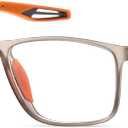 Myopia Distance Sport Glasses for Men, Near Sighted Driving Eyeglasses Nearsighted TR90 Frame, +1.00