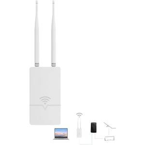 Outdoor Starlink WiFi Extender for Starlink Gen 3 Router, 300Mbps Starlink Signal/WiFi Repeater, 0.3KM Signal Coverage, IP65 Waterproof, Up to 56 Devices for Farm/Yard/RV/Campsite White Outdoor Starlink WiFi Extender for Starlink Gen 3 Router, 300Mbps Starlink Signal/WiFi Repeater, 0.3KM Signal Coverage, IP65 Waterproof, Up to 56 Devices for Farm/Yard/RV/Campsite White
