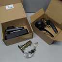 Veise Fingerprint Door Lock with 2 Lever Handles - Keyless Entry Door Lock, Electronic Keypad Deadbolt, Digital Smart Code & Front Handle Sets, Auto-Locking, Easy Installation, Matte Black