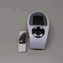 Mini Plug in Heater, Portable Wall Space Heater with Remote, Small Wall Outlet Heating with Adjustable Thermostat and 12H Timer, LED Display for Home Office Bathroom Indoor Use (Brown)