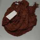 HOTOUCH Womens Knit Cardigan Open Front Outwear Hollow Out Crochet Tassel Lightweight Kimonos Sweater, L, Brown